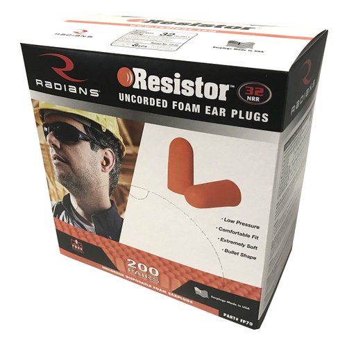 Radians unisex adult Uncorded Industrial Safety Ear Plugs, Multi