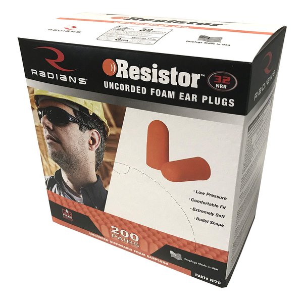 Radians unisex adult Uncorded Industrial Safety Ear Plugs, Multi