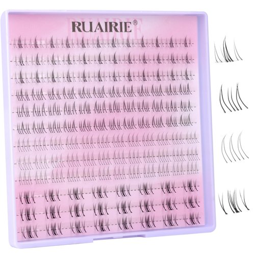 Bottom Lash Clusters Eyelash Extensions 132pcs Natural Eyelash Clusters Lash Extensions 4 Styles Wispy Individual Lashes by Ruairie