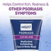 MG217 Medicated Exfoliating Face and Body Wash for Psoriasis Symptoms, Salicylic Acid, Hyaluronic Acid, Niacinamide, Ceramides, 8 floz