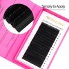 Eyelash Extensions 0.05mm Thickness Cashmere Lash Extension Volume Lash Extensions D Curl Lashes Mix 10-17mm Matte Black Volume Lashes Soft Lash Trays Professional Use(0.05-D,10-17mm)