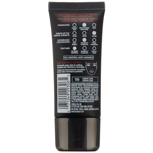 L'Oréal Paris Infallible Pro-Matte Foundation, Créme Café, 1 fl. oz.