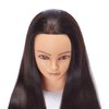 Headstar Mannequin Head 26-28" Synthetic Fiber Manikin Head Hairdresser Styling Training Head Training Model Cosmetology Doll Head Hair for Practice Cutting Braiding with Free Clamp Stand 7E6606LB0220