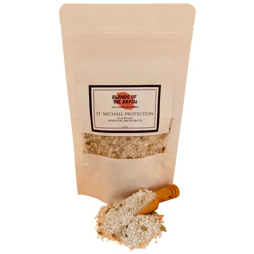Genuine New Orleans' Style ST. Michael Protection Hand-Blended Spiritual Bath Salts by Blends of the Bayou | 6-OZ
