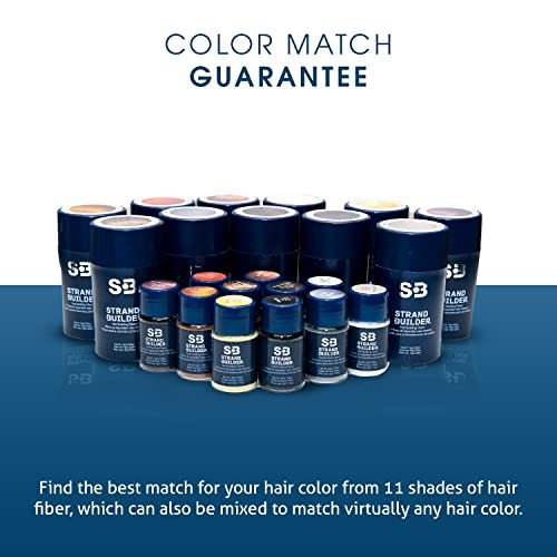 Strand Builder Hair Fibers for Thinning Hair and Hair Loss, Natural Keratin Hair Building Fibers, Undetectable Hair Thickener for Men or Women, 15g (Dark Brown)