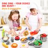 Hohosunlar Kids Pretend Play Kitchen Accessories Set, 38Pcs Stainless Steel Play Pots Pans Sets for Kids, Toy Cookware Cooking Utensils Play Food Dish Toddler Kitchen Playset Gifts for Boys Girls