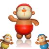Saurawan Red Monkey Wind Up Bath Toy, Cute Monkey Floating Pool Toys, Bath Toys for Toddlers and Kids 3-5, Party Toys for Birthday, Christmas and Easter for Boys and Girls