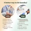 FEBU Eco Friendly Laundry Detergent Sheets | 32 Loads, Fresh Linen | 6x More Cleaning Power With Only 8 Plant-Based Ingredients | Hypoallergenic Laundry Sheets | Zero Waste Laundry Soap Sheets