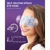 30 Packs Lavender Steam Eye Mask - Heated Eye Mask for Dark Circles and Puffiness Warm Eye Mask for Dry Eye Mask Relief Eye Fatigue Headache Hot Sleep Eye Mask for Disposable Moist Heat Eye Compress