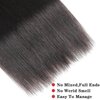 Human Hair Bundles Straight 10 12 14 Inch Hair Extensions 12A Straight 3 Bundles Human Hair Brazilian Straight Human Hair Bundles 100% Unprocessed Virgin Remy Straight Hair Bundles