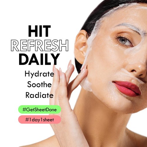 Get Sheet Done Skin Toning Hydrating Face Masks | Easy Pull-Out Korean Sheet Masks with Amino Acids | Moisturizing & Revitalizing Beauty Face Mask Korean Skin Care (30 sheets, 12.34 oz)