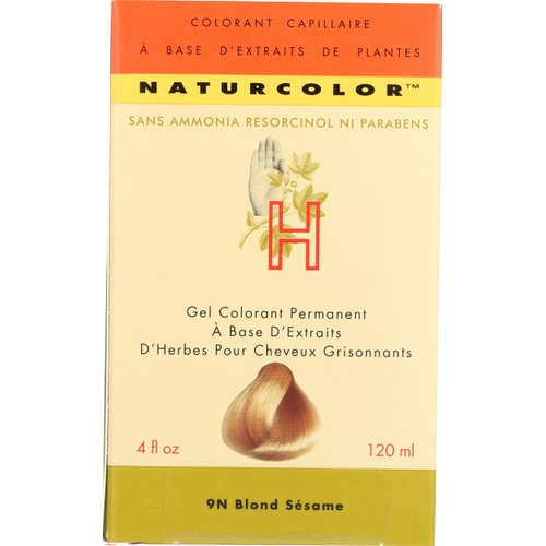 naturcolor Haircolor - Sesame Blonde Hair Dye, 4 Fl Oz (9N)