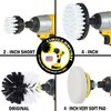 Drillbrush - Drill Brush Power Scrubber - Shower Scrub Brush - Cordless Tile Cleaner - Scrubber Cleaning Kit - Scrub Driver - Bathroom Cleaner Pads - Porcelain Sink Cleaner - Bathtub Stain Cleaner
