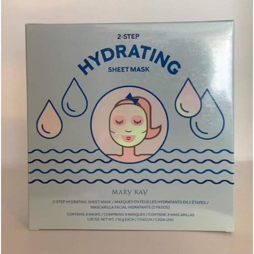 Generic 2-steps hydrating sheet mask (8 mask in each box), 1 Count (Pack of 1)