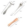 Pokinge 4pcs Mini Eye Face Massage Stick Metal Cosmetic Spatula,Eye Massage Roller Face Cream Applicator Makeup Spoon,Facials Magic Stick Beauty Tools