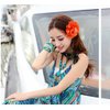 ALIMITOPIA Flower Hair Clip Fabric Artificial Peony Flower Hairpin Barrette Brooch Headdress Bobby Pins Headwear Hair Accessories for wedding Party supplies(Peony Style;4.3 inches;6pcs)