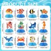 12 pcs Ocean Sea Animals Honeycomb Centerpieces Ocean Themed Birthday Party Decorations Tropical Beach Themed Party Decorations Fish Crab Turtle Seahorse Sea Creature Birthday Party Supplies