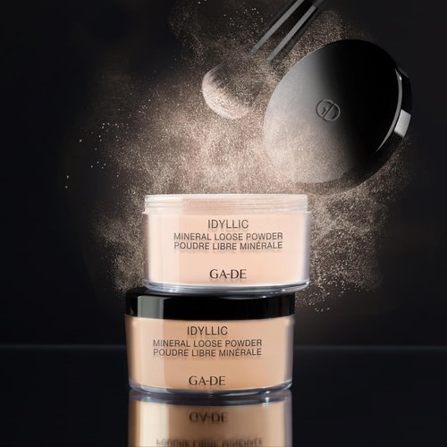 GA-DE Idyllic Mineral Loose Powder - Lightweight Setting Powder Makeup - Provides Antioxidant Protection and Blurs Imperfections - 100 Nude - 0.88 oz