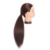Headfix 26"-28" Long Hair Mannequin Head Synthetic Fiber Hair Hairdresser Practice Styling Training Head Cosmetology Manikin Doll Head with Clamp (6F1919LB0420)
