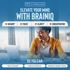 BrainIQ Nootropic Brain Supplements for Memory and Focus | Memory Supplement for Brain Health | Cognitive Supplement & Memory Pill with Lion's Mane, L-threonine & Coffee Extract | Vegan, 60 Capsules