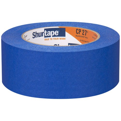Shurtape CP 27 14-Day ShurRELEASE Painter's Tape, Multi-Surface, 48mm x 55m, Blue, 1 Roll (202880)