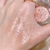 Erinde Shimmer Glitter Eyeshadow Palette, Korean Eye Glitter Makeup, Ultra-Blendable, Sparkle Silver Champagne Gold Eye Shadow, Single Shade Metallic Pigmented Color, 04#