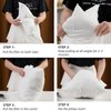 MIULEE Throw Pillow Insert Premium Pillow Stuffer Sham Rectangle for Decorative Cushion Bed Couch Sofa 12x20 Inch