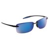 Flying Fisherman Cali Polarized Sunglasses For Fishing and Outdoor Sports, Gloss Black, Blue Mirror