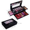 SHANY Fierce & Flawless All-in-One Makeup Set Compact with Mirror, 15 Eye Shadows, 2 Bronzers, 2 Blushes and 15 Lip/Eye Glosses - Applicators Included