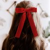 10Pcs Velvet Bows Girls Hair Clip Ribbon Accessories for Baby Toddlers Teens Kids