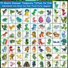 CHARLENT Dinosaur Temporary Tattoos for Kids - 74 Individually Sheets Dinosaur Tattoos for Boys Dinosaur Birthday Party Favors Goodie Bag Fillers