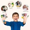 5 PCS Finger Puppets for Kids Toddlers Ages 1-3 3-5 4-8, Mini Plush Animals Baby Finger Puppet Toys, Puppet Show Theater Props, Small Prize Box Toys, Bulk Party Favors for Kids, Toddlers