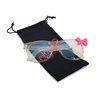 Jojo Siwa Blue Light Blocking Glasses with Pouch Juniors Computer Glasses for Women Eyewear Screen Protection (Sparkle Pink)