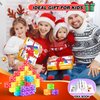 Magnetic Blocks - 32pcs Translucent Magnetic Cubes, Digit Blocks Magnet Toys for Kids, STEM Rainbow Magnetic Building Blocks for Toddlers 1-3, Christmas Birthday Gifts for Girls Boys Ages 3-8