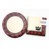 Wild One Plates and Napkins - 16 Set Buffalo Plaid Lumberjack Party Supplies