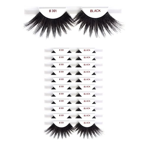 12 packs #301 Christina 100% Human Hair Fake Eyelashes