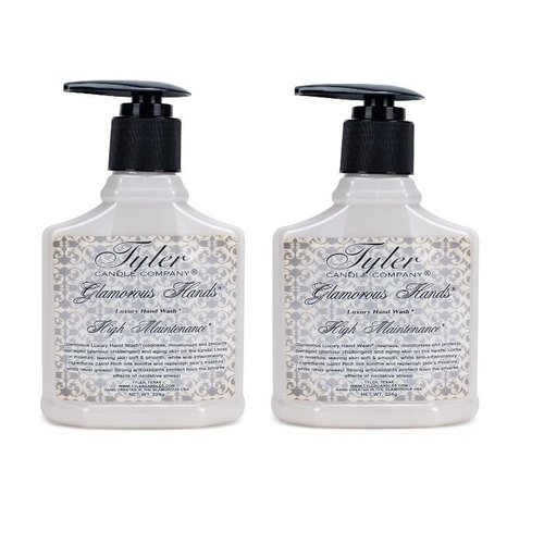 Tyler Candle HIGH Maintenance Tyler Hand Wash - Glamorous Personal Care Products (8 Fl Oz (Pack of 2))