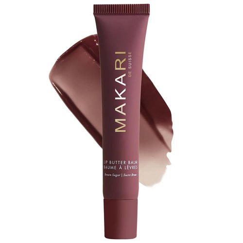 Makari Brown Sugar Lip Butter Balm - Ultra-Nourishing Moisturizer for Dry, Chapped Lips - Sweet Brown Sugar Flavor, Lightweight Non-Greasy Formula for Daily Hydration - All Skin Types, 0.5 oz