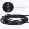 Tenn Well Nylon Satin Cord, 295 Feet 2mm Black Nylon String for Jewelry Making, Silky Rattail Cord for Bracelets, Necklaces, Macrame Keychains, Lanyards, Beading
