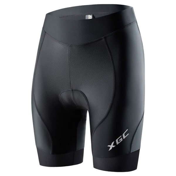 XGC Women's Cycling Shorts Bike Shorts and Cycling Underwear with High-Elasticity and Highly Breathable 4D Padded (Black_Black, M)