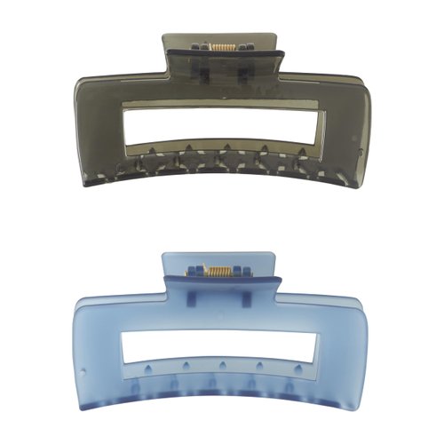 GOODY CLAW CLIP SET RECTANGLE 2CT COOL