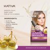 Kativa Brazilian Straightening Blonde Kit, 12 Weeks of Home Use Professional Straightening, with Olive Oil, Citrus Fruits and Keratin, for Straighter, Softer and Shinier Light-Coloured Hair