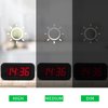 Alarm Clock, LED Digital Clock, Small Wall Clock, Battery Operated, Adjustable 3-Level Led Brightness, Dim Night Mode, 12/24Hr, Cordless, Constantly 1.2'' Digits Display for Bedroom/Travel,Easy to Set