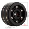 KingVal Replacement 4PCS Brass 1.0" Beadlock Wheel Rims Tyre Rim Offset -3.15mm Wheel Hub 7mm Compatible with Axial SCX24 RC Crawler Car