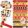 48 Movie Night 24PCS Movie Night Temporary Tattoos Sticker 24PCS Slap Bracelets Perfect for Themed Birthday Party Favors Baby Showers or Classroom Rewards Ideal Decor and Gifts for Girls and Boys
