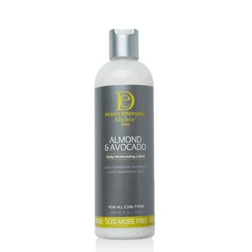 Design Essentials Almond & Avocado Daily Hair Moisturizing Lotion with Jojoba & Olive Oil, 12 Ounce