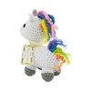 PETFLY Dog Teeth Cleaning Cotton Crochet Squeaky Dog Toy for Small Dog - Magic Unicorn
