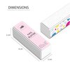 ZMOI Pro Nail Buffer Block – 2 Pack Luxurious Shine Korean 4-Way Nail Buffing Block Pink – Natural Shine Nails – Manicure/Pedicure Tools for Home and Salon