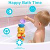 Sitodier Bath Bathtub Toys for Toddlers 18+ Months | Duck Bathtub Toys with Rotatable Waterwheel/Eyes | Bathroom Strong Suckers Water Scoop Fun Bath Toys for Toddlers Boys Girls 2-4 Years