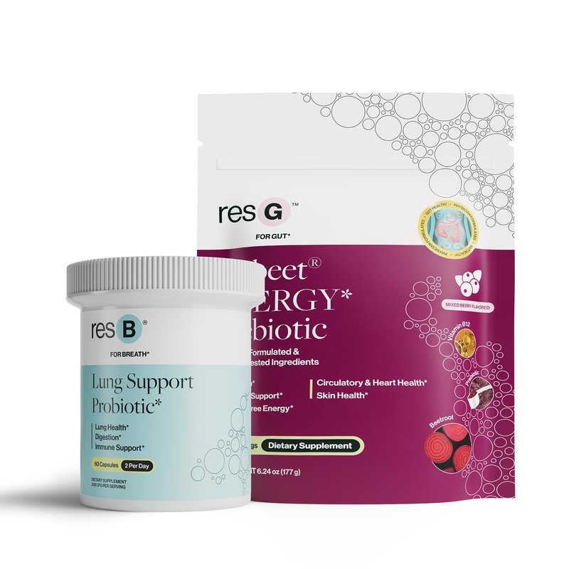 resbiotic Power Gut Bundle - Lung Probiotic & GLP-1 Prebiotic ...
